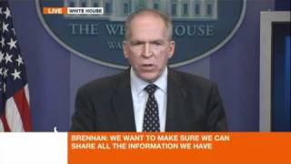 US Deputy National Security Advisor John Brennan speaks to the media