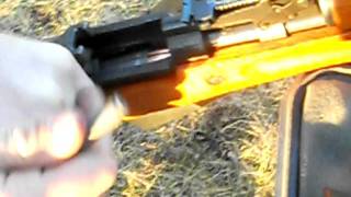 How to safely load your sks without a stripper clip .AVI