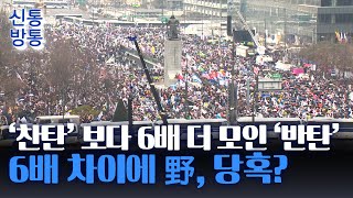 [신통방통] 주말 탄핵 찬반집회에 20만···李 독려에도 '찬탄' 참여 저조