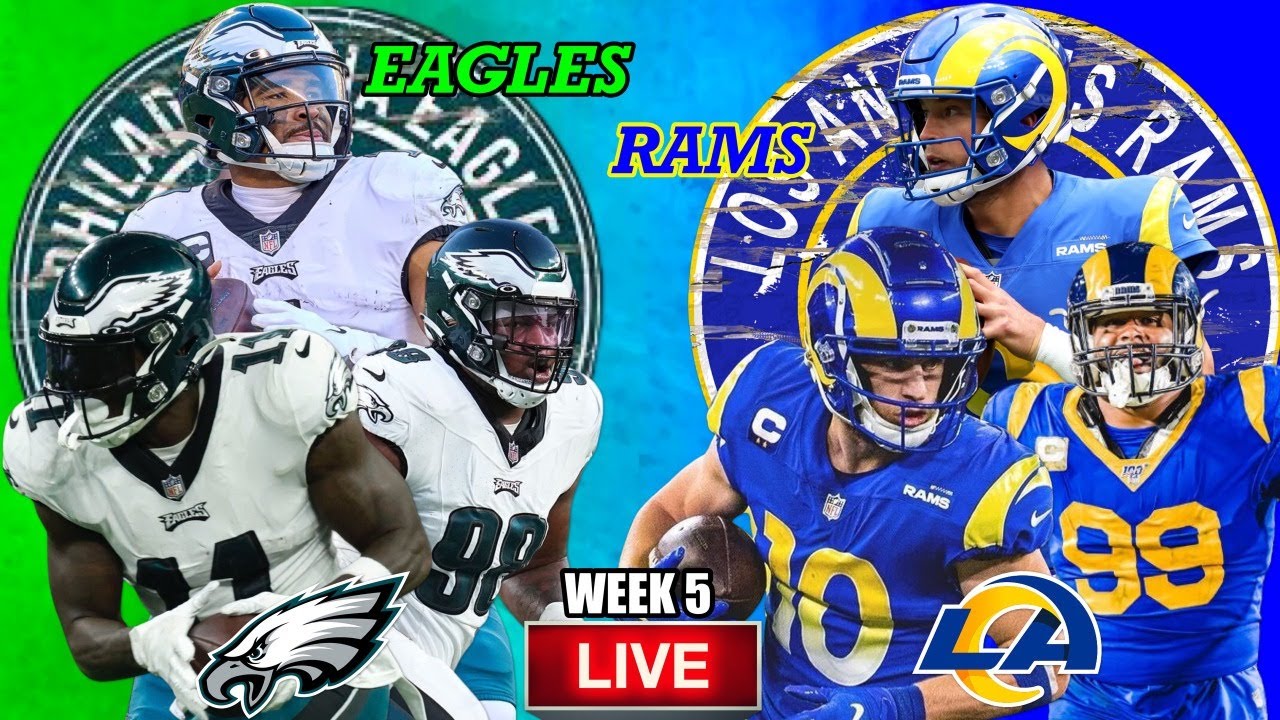 🏈 Eagles VS Rams | ULTIMATE Live Stream Reactions With Scoreboard ...