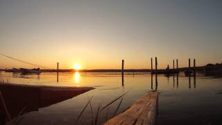 Sunset time lapse at Quonochontaug Pond, Charlestown RI 7.11.14