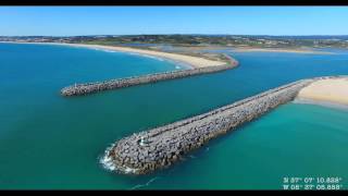 Ria de Alvor, Algarve, Feb 2016, Aerial (4K)