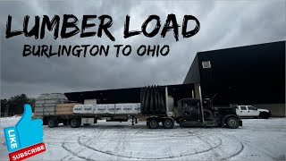 LOAD OF LUMBER FROM BURLINGTON TO OHIO IN MY PETERBILT 379 - CANADA TO USA