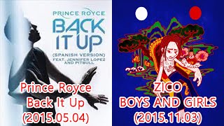 Mash Up Mix) 지코 (ZICO) - Boys And Girls + Prince Royce - Back It Up #레퍼런스 유사성 표절아님 유사곡