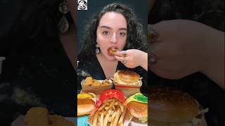 Coco's Ultimate McDonald's Burger \u0026 Nuggets Feast #shorts #mukbang #trending