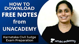 How to download free notes from Unacademy for Judiciary Preparation