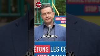 Poilievre says he'll replace woke culture with warrior one for military and reequip the troops.