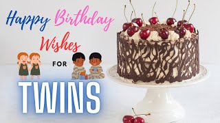 Happy Birthday Wishes HD Video for Twins Brother & Sister | Birthday Status for Twins | Birthdaywrap