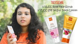 VLCC Rose Face Scrub and Sunscreen Review|Affordable Skincare For Dry and Sensative Skin