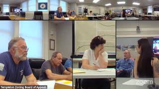 Templeton Zoning Board of Appeals Meeting of June 3, 2026