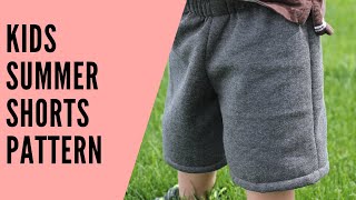 Free Kids Summer Shorts Sewing Tutorial + Free Pattern