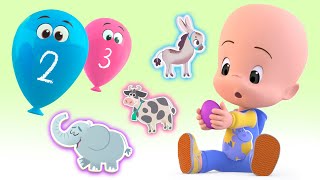 Surprise Eggs (Animals) and more educational videos - Cuquin and Friends