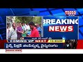 municipal workers protest in front of municipal office at nandigama mahaa news