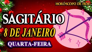 🎇𝐎 𝐝𝐞𝐬𝐭𝐢𝐧𝐨 𝐬𝐞 𝐜𝐮𝐦𝐩𝐫𝐞🔮Sagitário♐ 8 de Janeiro 2025| Horóscopo de hoje