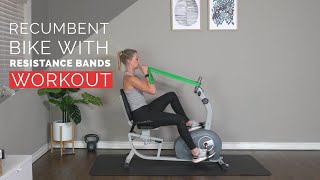 Recumbent Bike With Resistance Bands Workout
