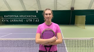 Kateryna Kryuchkova - College Tennis Recruiting Video - Fall 2023