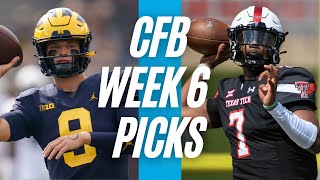 College Football Picks Week 6  - NCAAF Best Bets and College Football Odds and CFB Predictions