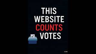 🗳️ What If Elections Were Online? | HTML CSS JS Voting Website | #Shorts #Octrin