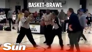 Wild brawl erupts between referees at youth basketball game in Colorado