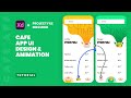 Cafe App UI Design and Interaction Animation in Adobe XD - XD Tutorial Speed Art - Tips & Tricks