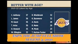 ESPN The Jump FULL August 4 2021 | Woj says Bubby Hield expected to sign 1 Year deal with the Lakers