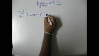 Bonding in XeF4 using Hybridization