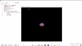 create a rainbow design with python programming language