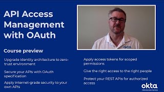 Training Sneak Peek: API Access Management with OAuth