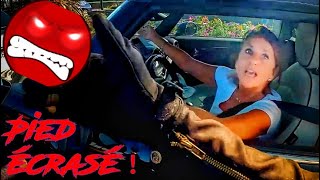 She RUNS OVER HIS FOOT! 😱 FRENCH BIKER vs DAILY #310