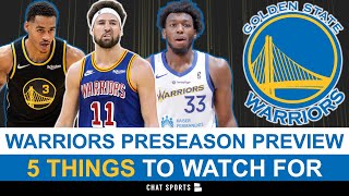 Golden State Warriors Preseason Preview: James Wiseman BACK? Jordan Poole Extension, Klay Thompson