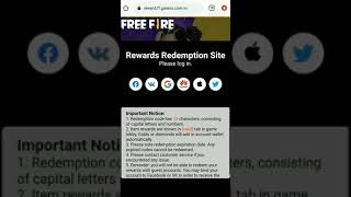 Free Fire Reward Redeem Code | Free Fire ESports India | New 15 August Redeem Code Today  #freefire