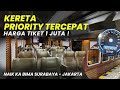 KERETA TERMEWAH SURABAYA - JAKARTA‼️Naik Kereta Api Bima Priority