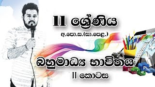 ඊ-මංසල I බහුමාධ්‍ය භාවිතය I 2 කොටස I Grade 11 I Part 2