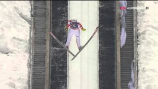 Bartłomiej Kłusek - 175m - Planica 2016 - I. round + polish commentary