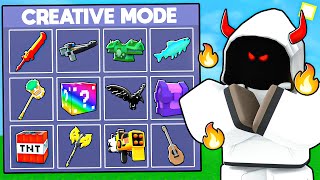 I Used CREATIVE MODE To CHEAT In Bedwars.. (Roblox Bedwars)