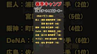 惜しくも二軍キャンプスタートとなったルーキー達 #プロ野球 #ドラフト1位 #ルーキー #春季キャンプ2025 #金丸夢斗 #中村優斗