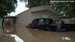 Flash flooding forces evacuation at mobile home park