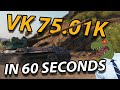 The VK 75.01K in LESS THAN 60 SECONDS - #shorts Review