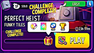 Funky Tiles Rainbow Perfect Heist Solo Challenge | Match Masters Solo Challenge Today