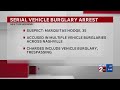Serial vehicle burglary suspect arrested in Nashville
