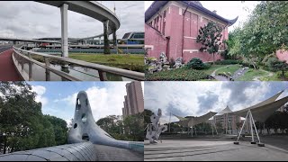 4K virtual run 80min Suzhou creek upstream 长宁苏州河跑步风景 上海话聊长宁记忆 华政 天原廊道 虹桥河滨花园 长宁外环绿道  上海跑步路线 241109