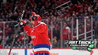 Ovechkin climbs all-time goals list with 25th career hat trick