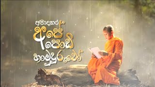 අපේ පොඩි හාමුදුරුවෝ | Ape Podi Hamuduruwo Theme | Swarnawahini | @VihangaMuthuthanthrige