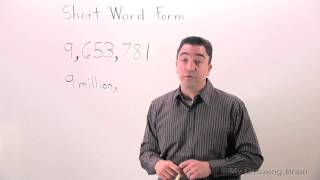 Short Word Form: Millions / My Growing Brain