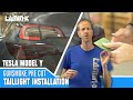 Tesla Model Y - Lamin-x Gunsmoke Tail Light Kit Installation