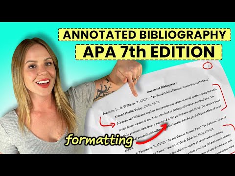 Do you add a reference page to an annotated bibliography?