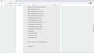 AWT Panel in Java | Panels in Java Example