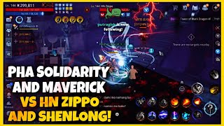 PHA Solidarity Ft. Maverick VS 名人堂 HN Zippo, ShenLong | Unli Blind VS Burst Crit Arbalist? - MIR4