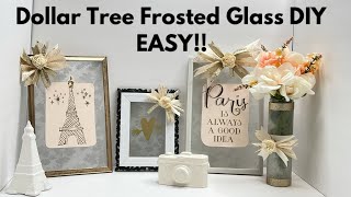 Dollar Tree Frosted Glass Wall Montage/Room Decor DIY