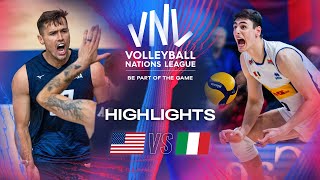 🇺🇸 USA vs. 🇮🇹 ITA - Highlights | Week 2 | Men's VNL 2024